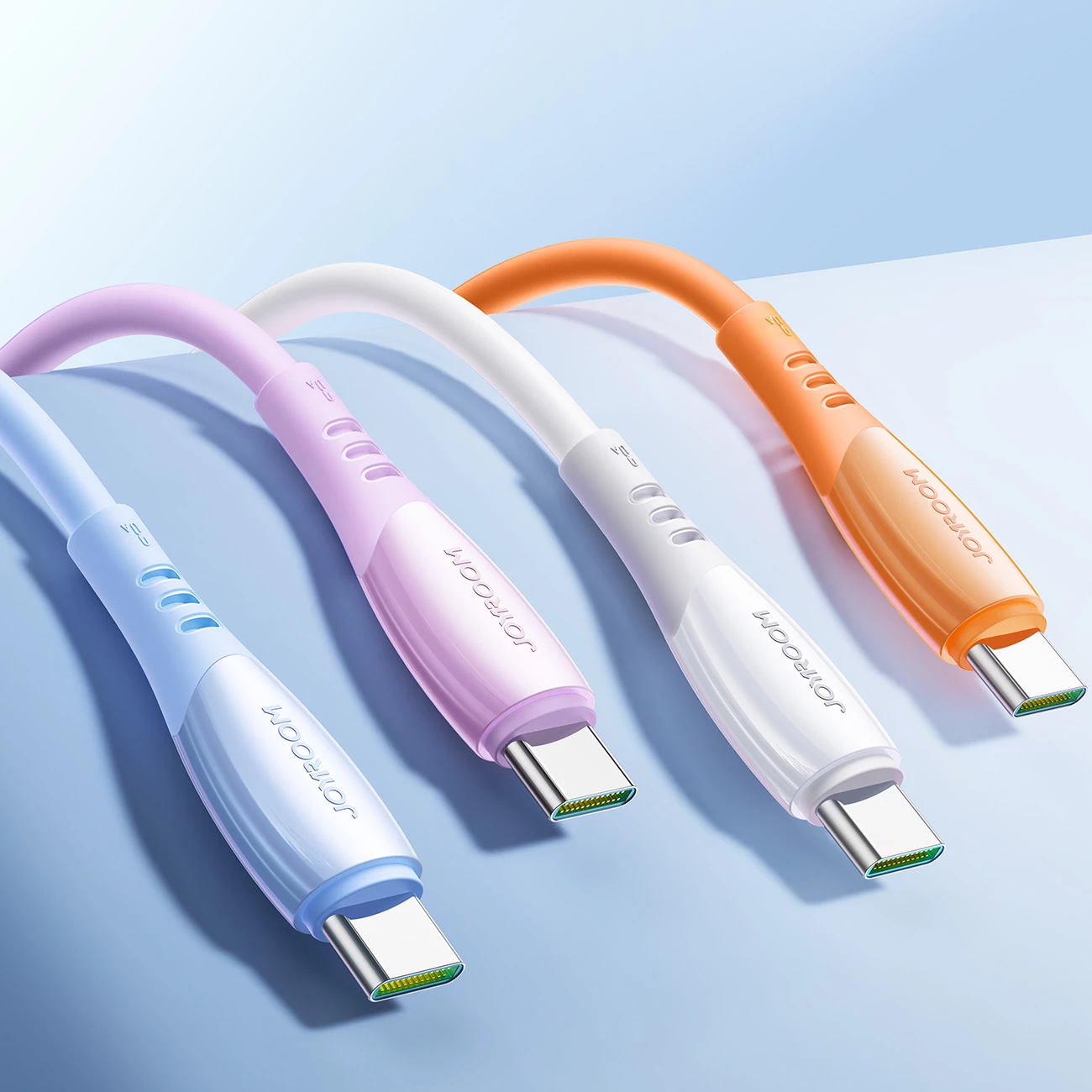 Kabllo USB-A - USB-C Joyroom S-A59 Vibrant Series 1.2 m 3A USB 2.0 Hi-Speed, blu, paketim kuti