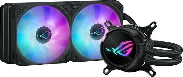 Ftohës me lëng ASUS ROG Strix LC III 240 ARGB, 2x12cm, i zi