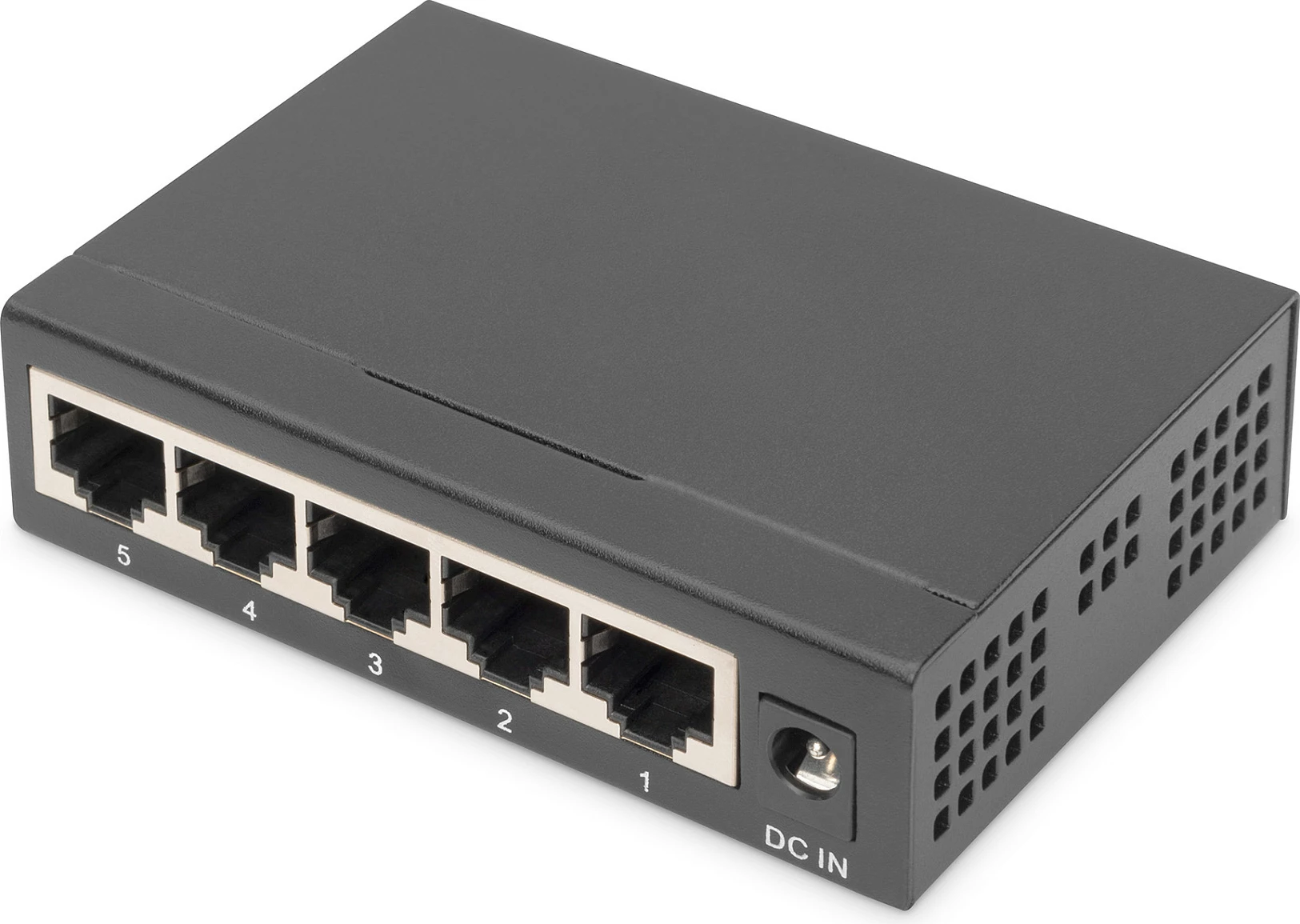 Switch Digitus 5-Port Gigabit, Unmanaged, metal, fanless, i zi