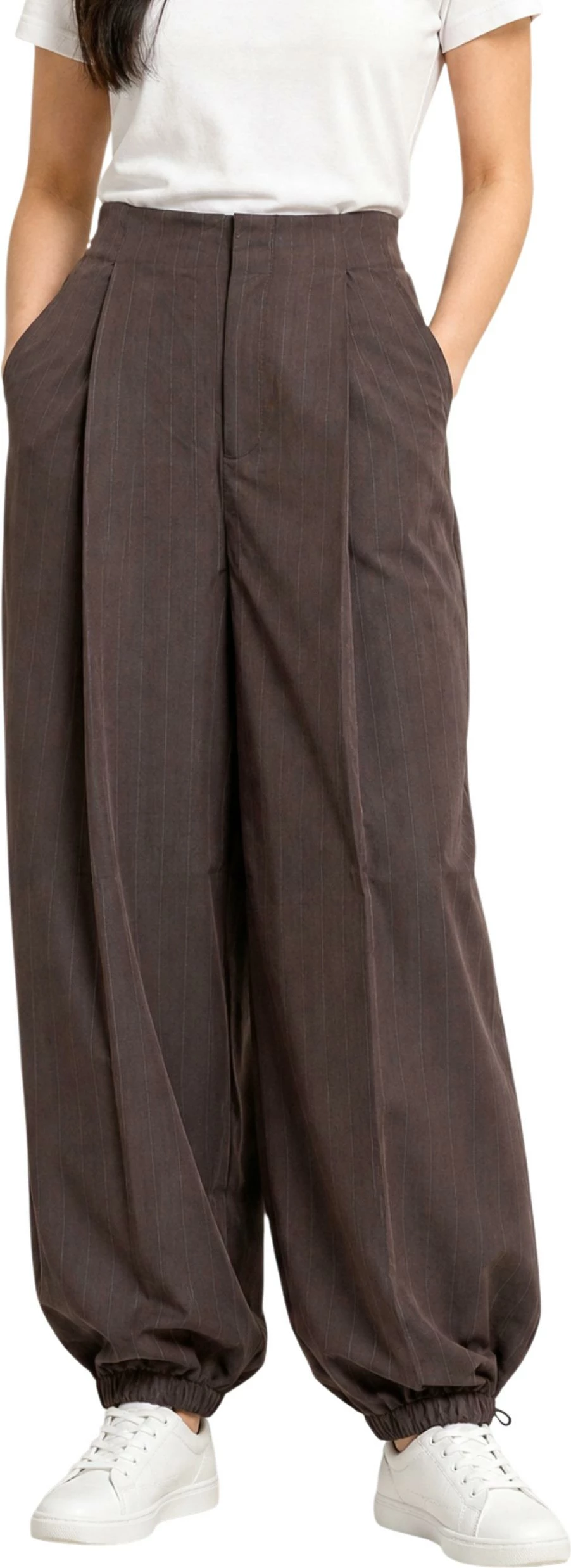 Pantallona për femra Only Onlrumba-Alden 15383650, kafe [Madhësia: W36 L32]