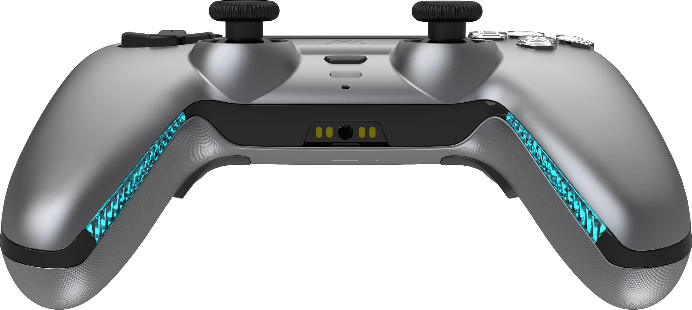Kontroller Deltaco Gaming për PS5 me stacion karikimi, Wireless/Bluetooth/USB, 1000 mAh, Steel Gray