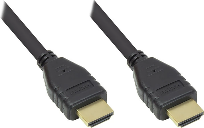 Kabllo HDMI GoodConnections 2.0b, 0.5m, 4K UHD 60Hz, e zezë