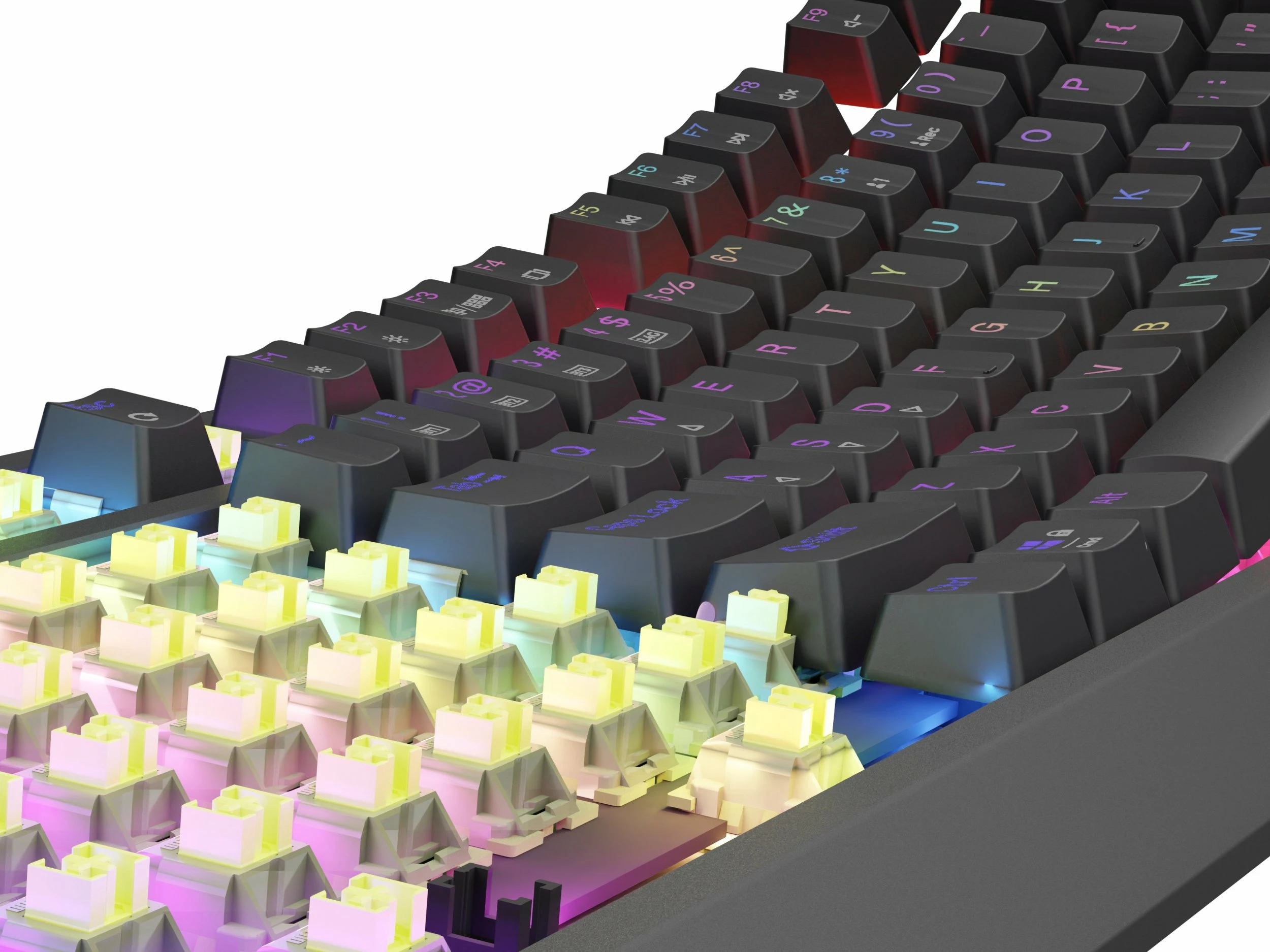 Tastierë mekanike gaming GENESIS Thor 230 TKL Wireless, Outemu Silent Lemon, RGB, hot-swap, US layout, e zezë
