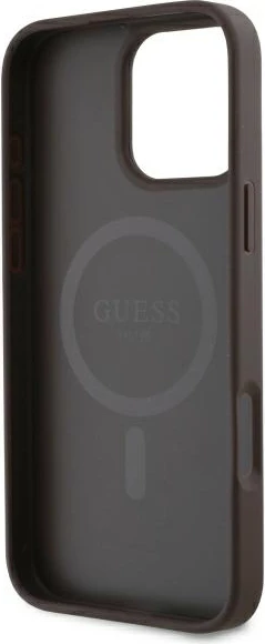 Mbështjellës Guess GUHMP16XP4SM4MW për iPhone 16 Pro Max 6.9", MagSafe, Kafe