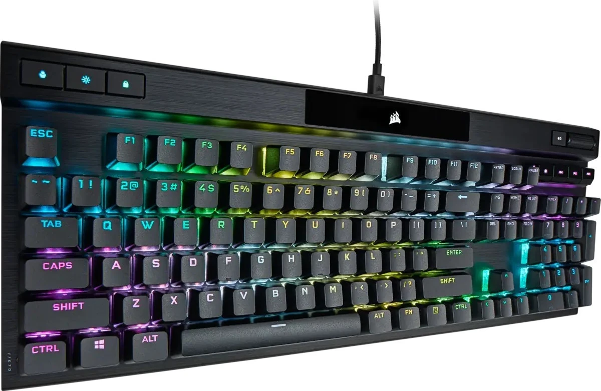 Tastierë Corsair K70 Pro Blk-Opx Silver RGB, me ndriçim RGB, e zezë
