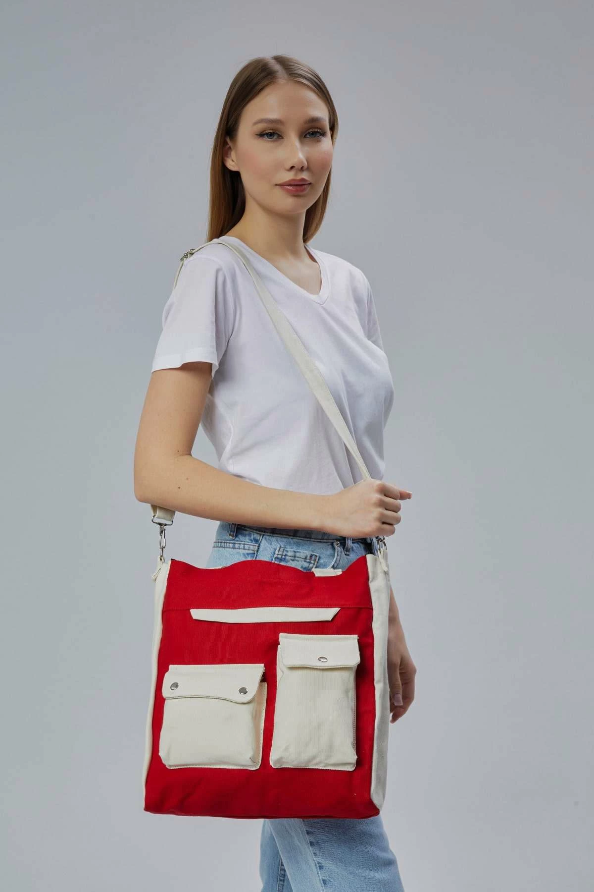 Çantë tote Zoozie Bags, e kuqe, 2354