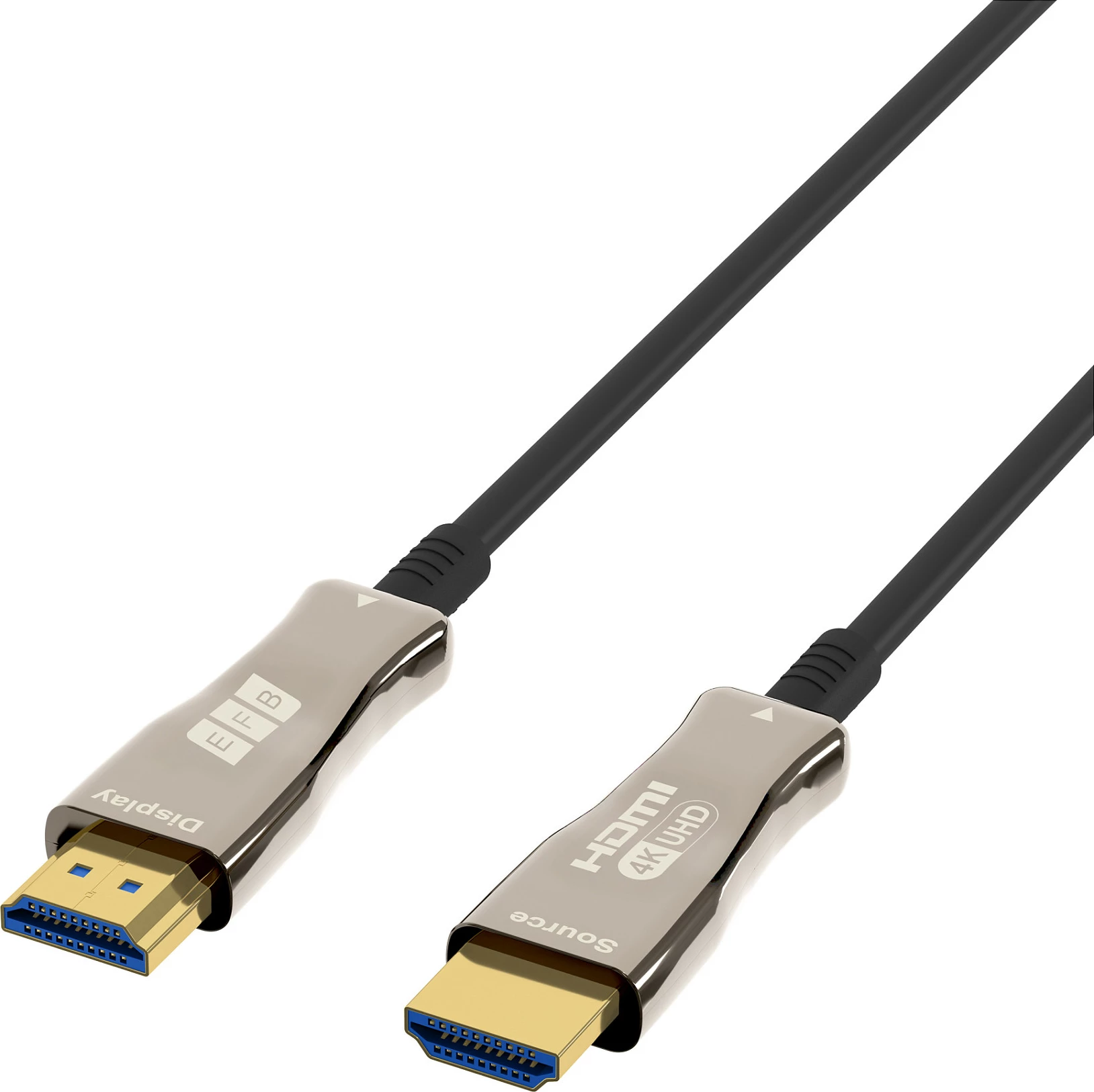 Kabllo HDMI EFB Elektronik HDMI-20-00010, 50m, HDMI 2.0, 4K@60Hz, HDR/ARC, Ethernet, e zezë
