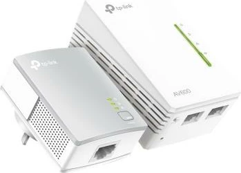 Kit Powerline me Wi‑Fi, TP-Link TL-WPA4221 KIT, AV600 500Mbps, Wi‑Fi N 300Mbps, 2x LAN, e bardhë