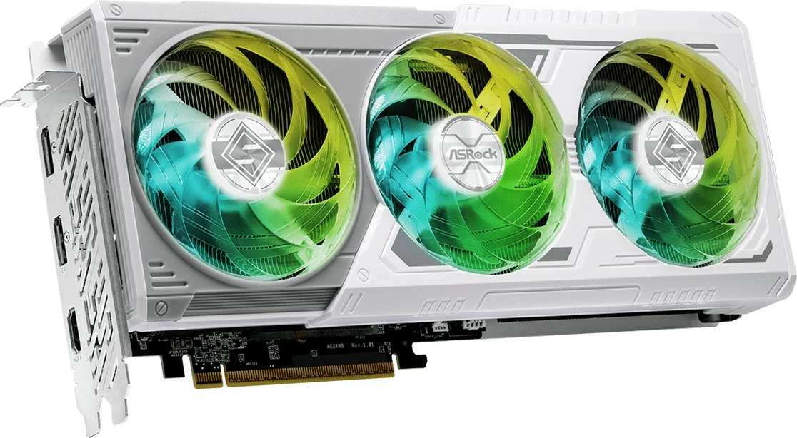 Kartelë grafike ASRock RX 9060 XT Steel Legend OC 16GB GDDR6 e bardhë