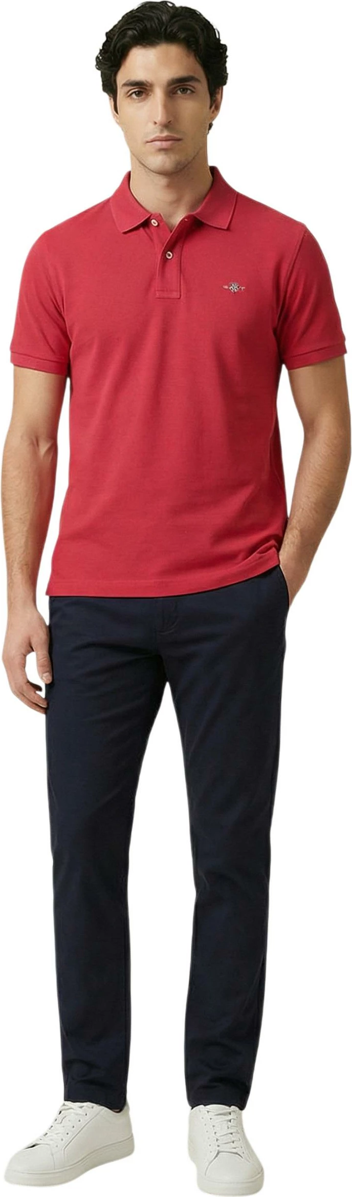 Maicë polo për meshkuj Gant REG SHIELD SS PIQUE POLO 2601.002210, e kuqe [Madhësia: XXL]