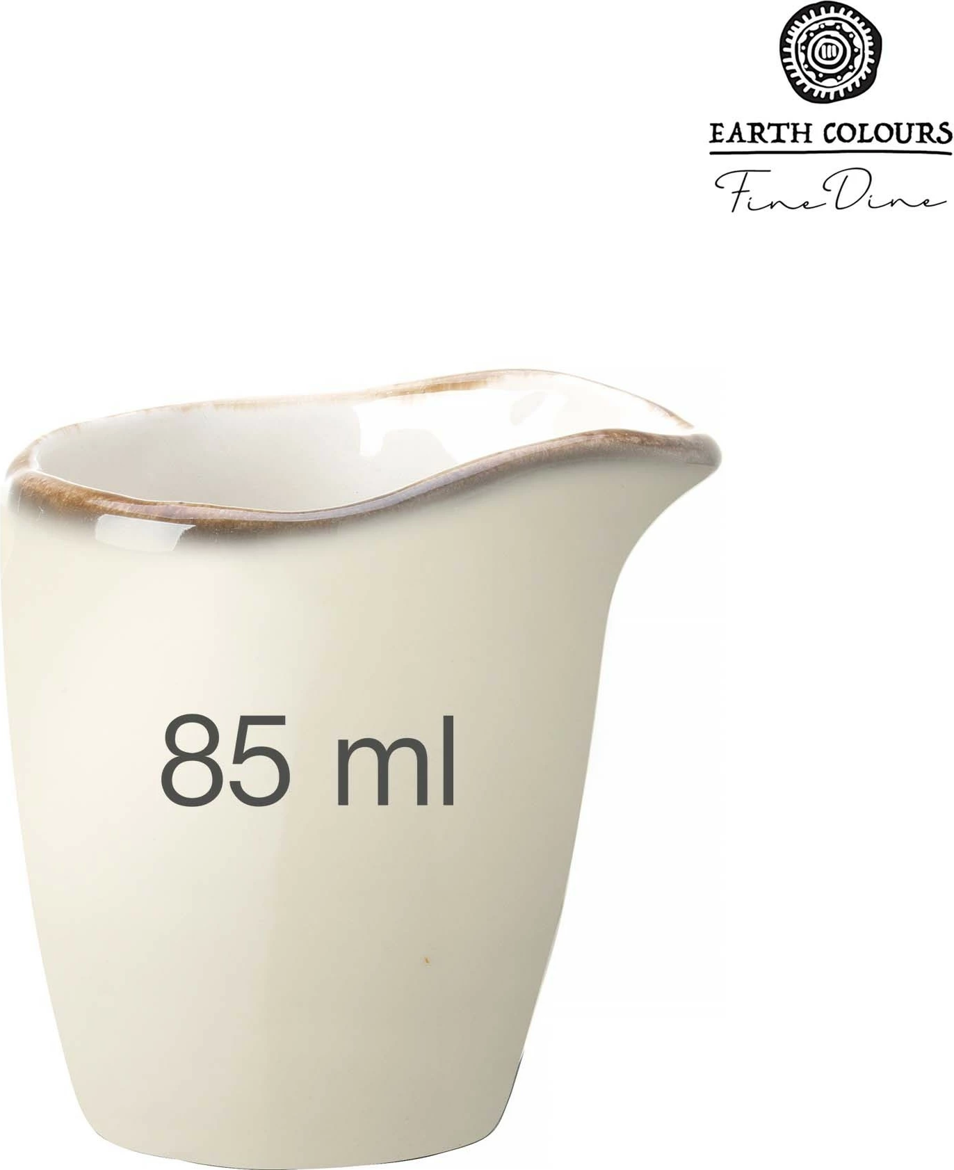 Kannë qumështi Fine Dine Vanilla 85 ml, krem, set 6 copë