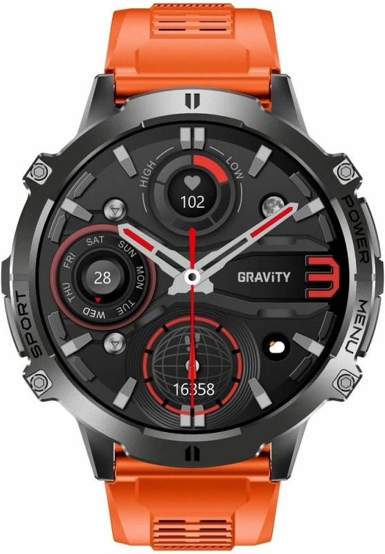 Smartwatch Gravity GT42-5, rrip i zi + byzylyk