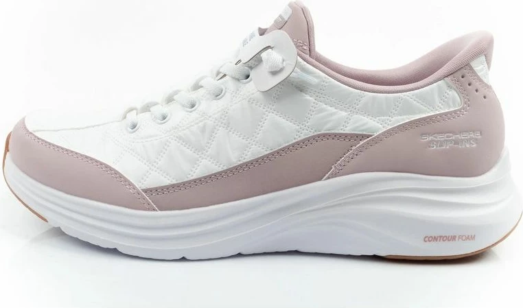 Atlete femra Skechers Contour Foam Slip-ins, të bardha