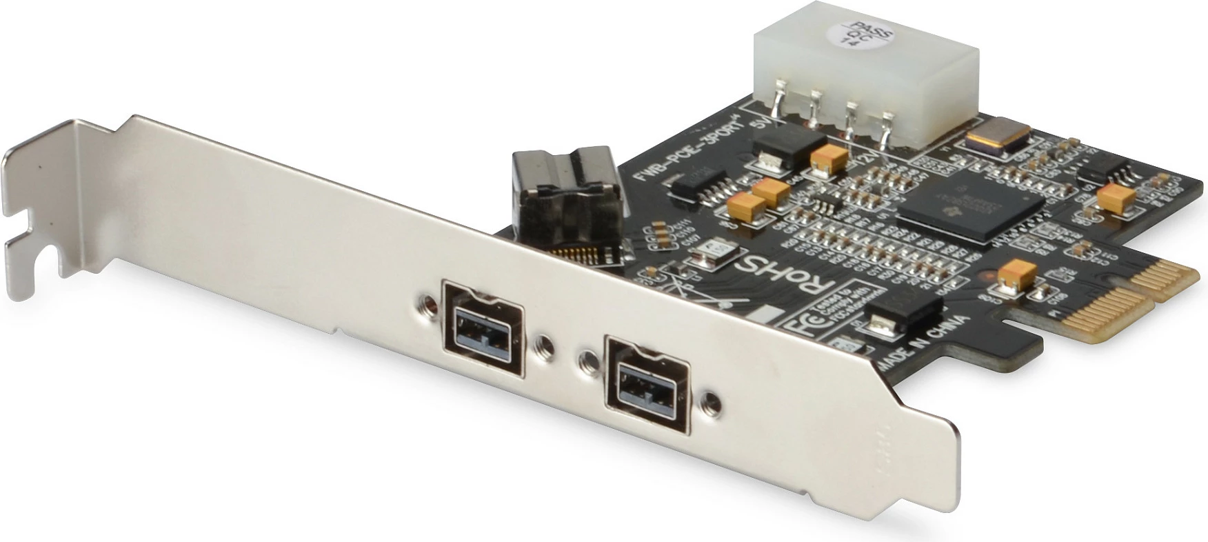 Kartelë PCIe FireWire 800 Digitus XIO2213B, 3 porta IEEE 1394b