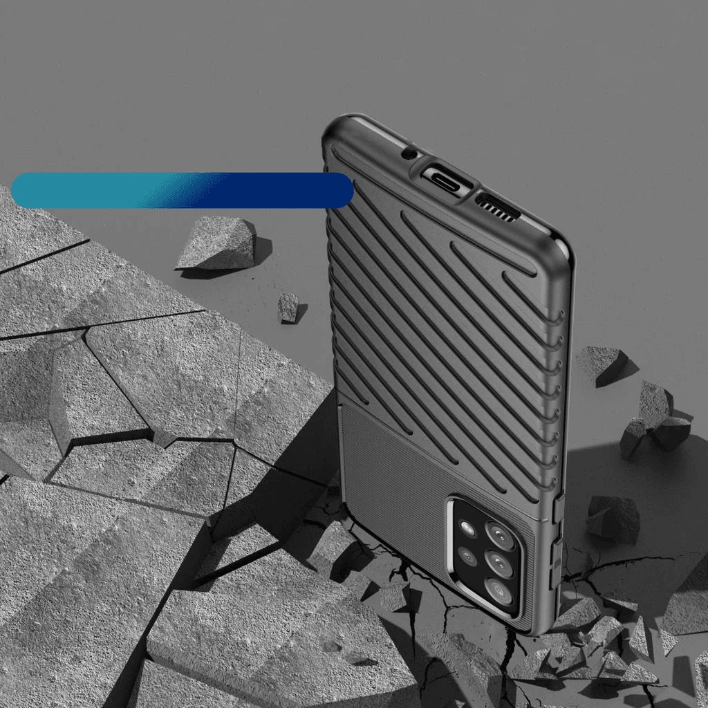 Mbështjellës silikoni ONASI Thunder Armor për Samsung Galaxy A24, e zezë