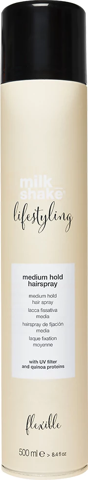 Llak për flokë Milk Shake Lifestyling Medium Hold për femra 500ml