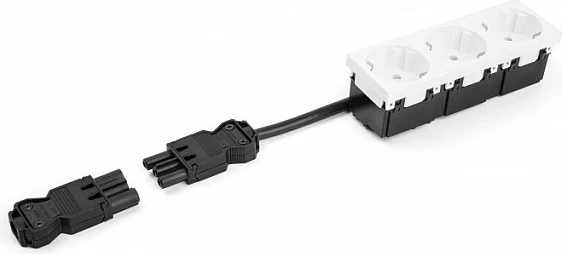 Konektor instalimi DeLOCK GST18/3, 3-polësh, terminale me vida, femër, straight, i zi