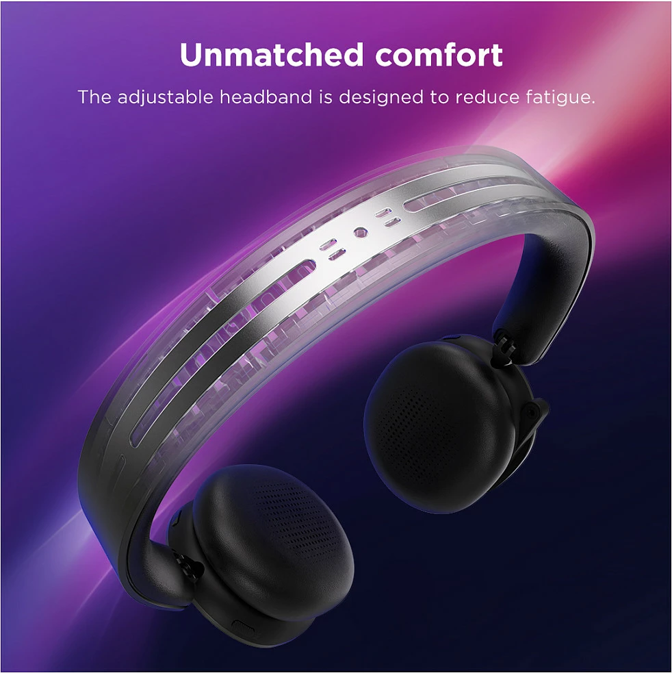 Kufje Lenovo 4XD1T60925, Wireless Bluetooth 5.3, ANC, Teams, Thunder Gray