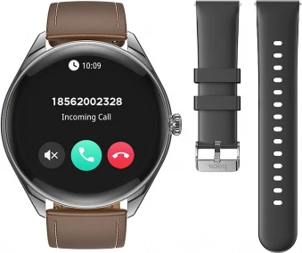 Smartwatch HOCO Y22 (MPN 23871), 1.43\" 466x466, Bluetooth 5.3 me thirrje, IP67, bateri 200 mAh, me rrip ekstra, zi