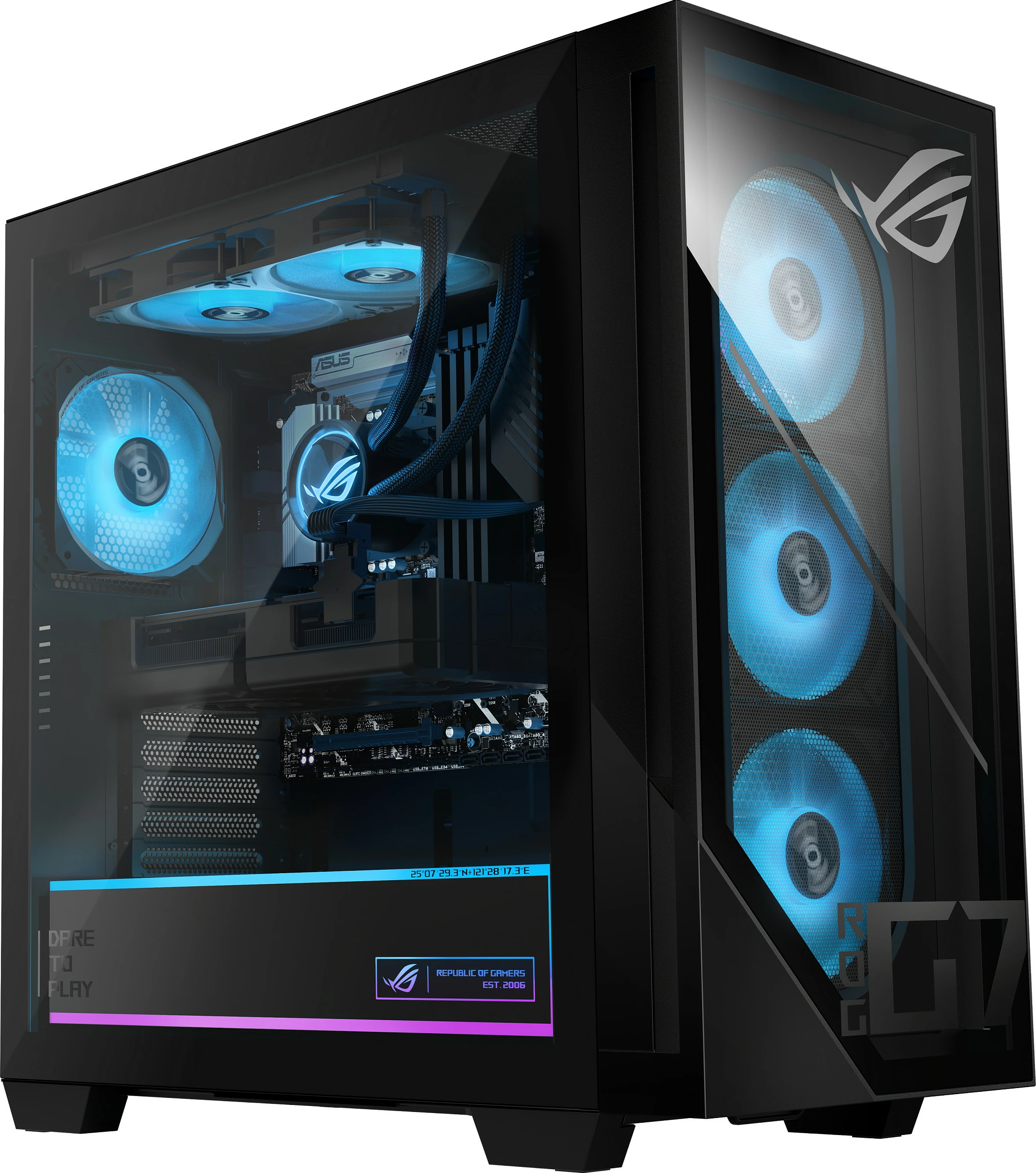 Kompjuter desktop ASUS ROG G700 G700TF-7265KF577W, Core Ultra 7 265KF, 32GB RAM, 1TB SSD, RTX 5080, Windows 11 Home, i zi