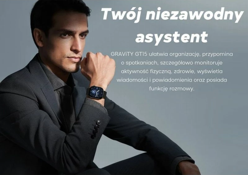 Smartwatch për femra Gravity, kaltër e errët
