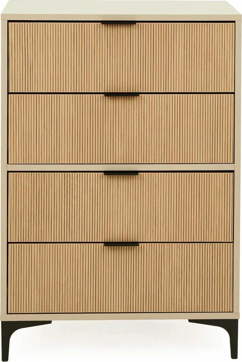 Komodë Skye Decor, Tuval 074, ngjyrë lis dhe Desert, 70x100x40cm