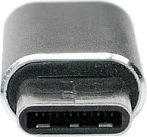 Adapter LogiLink USB 2.0 Type-C në Micro-USB, 480 Mbps, 15W, argjend