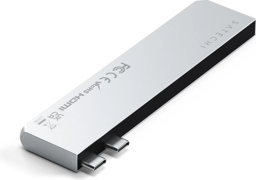 Satechi PRO HUB SLIM (1xUSB4,1xHDMI,2xUSB-A,SD/MicroSD,UHS-I up to 104MB/s) - Silver