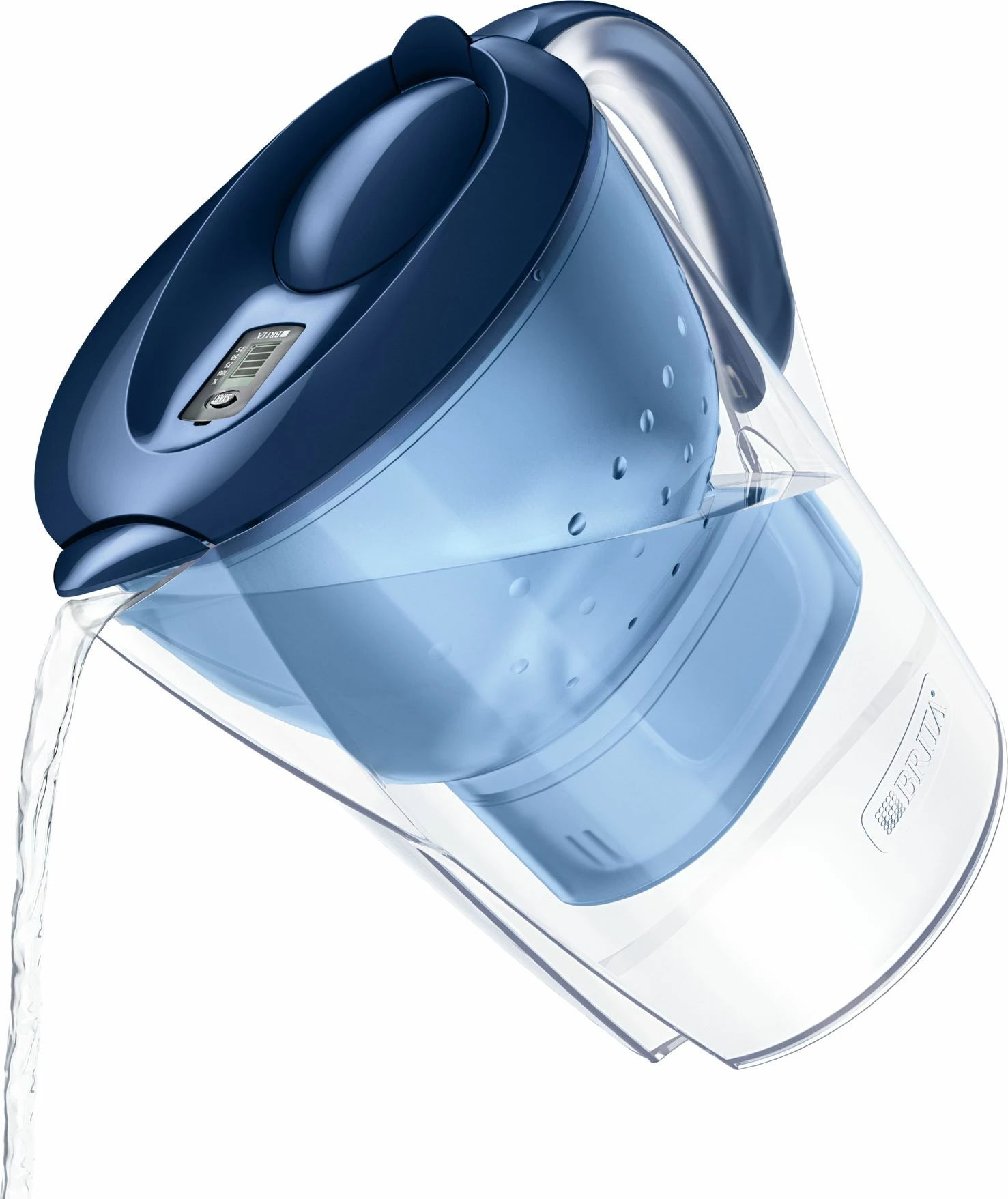 Briçë filtruese uji Brita Marella XL 3.5 L (2.0 L ujë i filtrum), me indikator elektronik, MAXTRA PRO Pure Performance, blu, 1 filtër