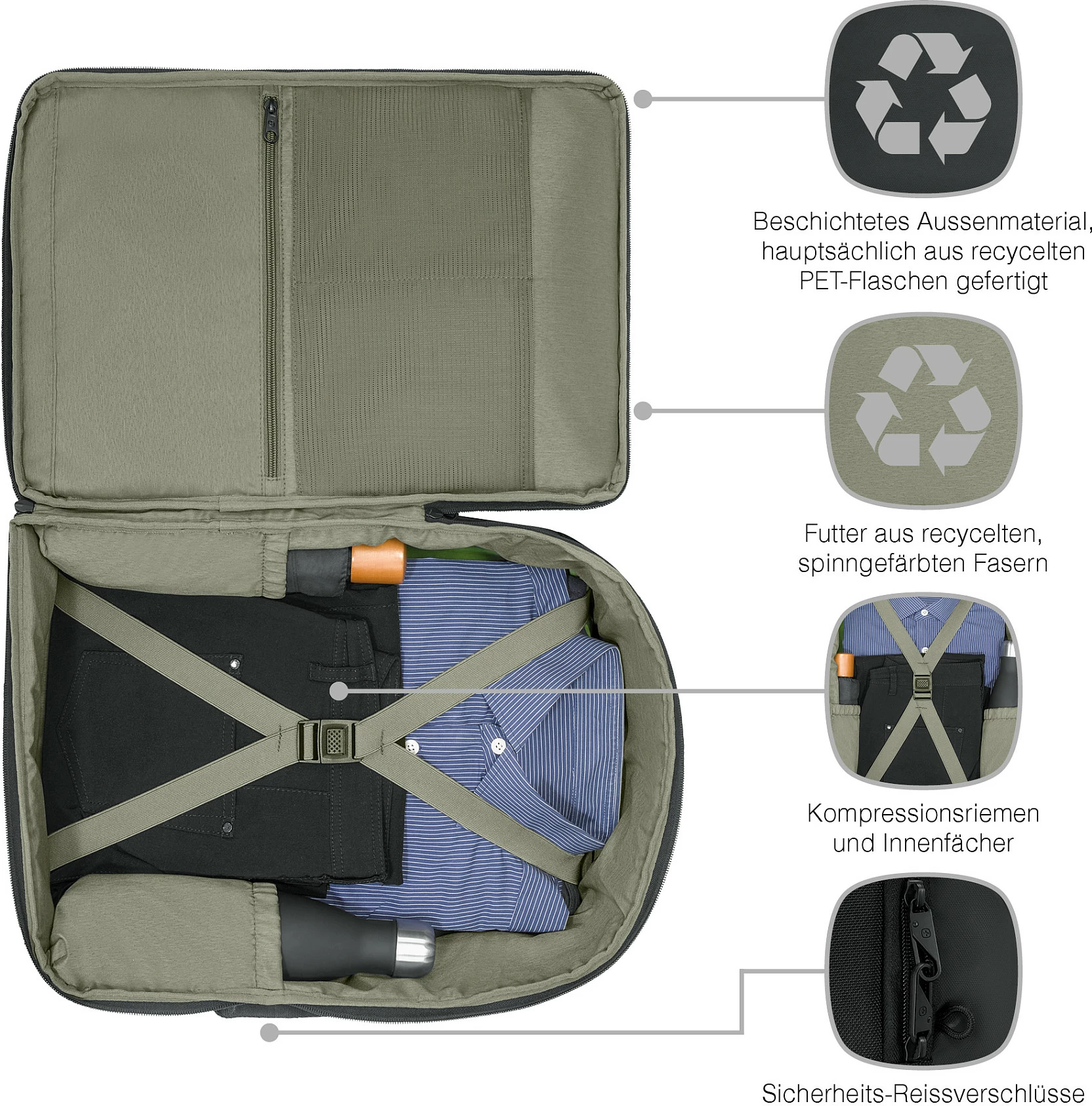 Çantë shpine për laptop Wenger UrbanOne Travel, 15.6", 33L, e zezë