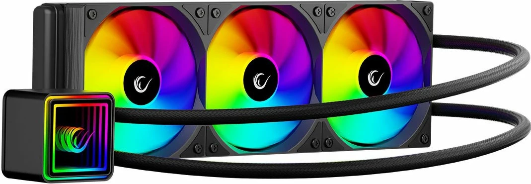 Ftohës uji AIO Rampage INFINITE V360 360mm, 3x120mm ARGB, i zi
