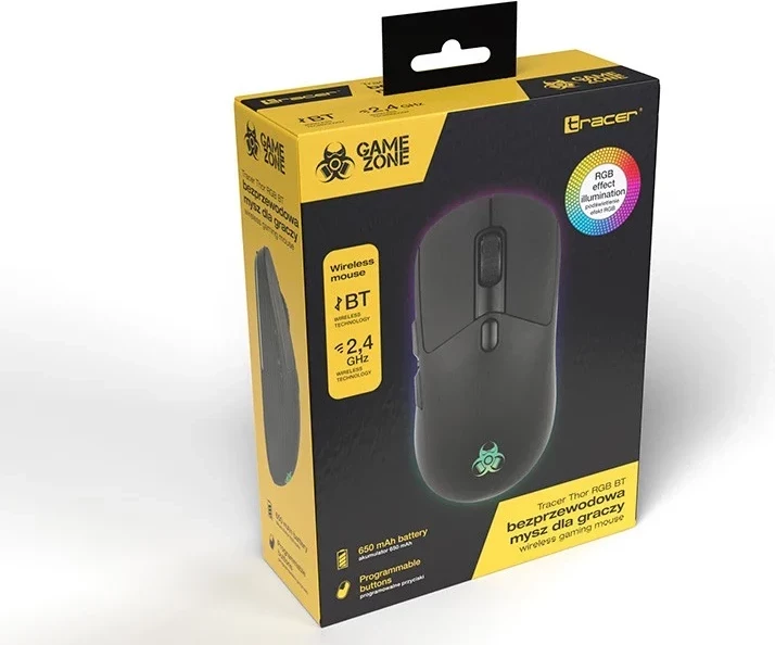 Maus Tracer GameZone THOR RGB, pa tela, 10 000 DPI, i zi