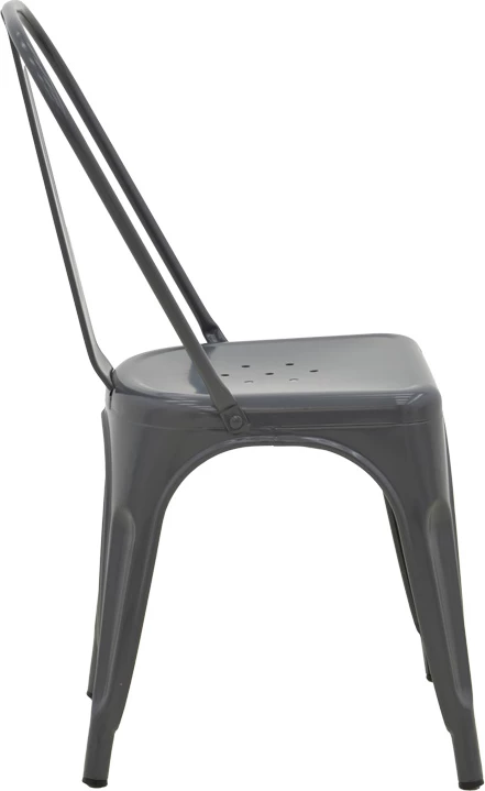 Karrige Utopia metalike, ngjyrë antraciti, 44x44x85cm