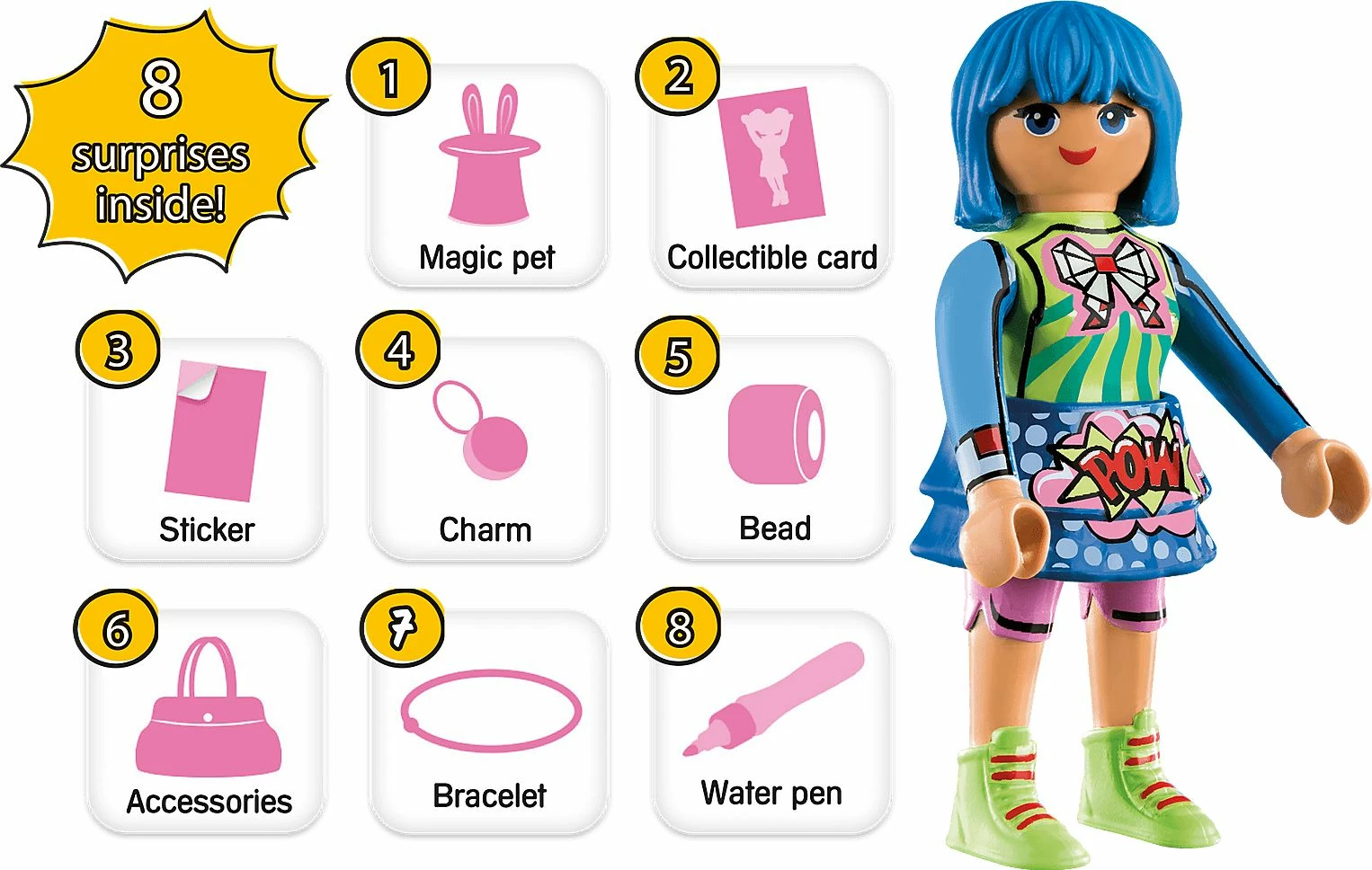 Set lodrash Playmobil EverDreamerz Clare Comic World 70477, 30 pjesë