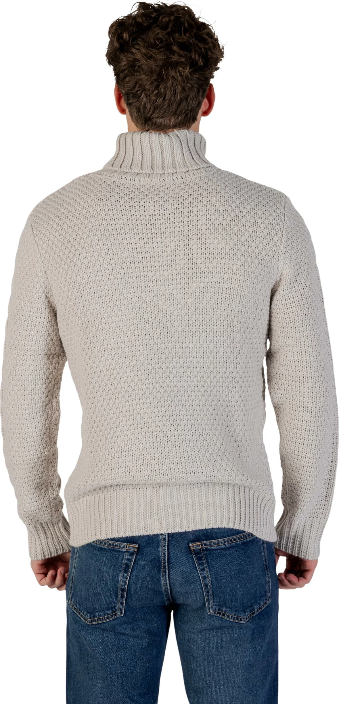 Xhemper me qafë të lartë për meshkuj Gianni Lupo M. COLLO ALTO BW793-F25, gri e çelët [Madhësia: XXL]