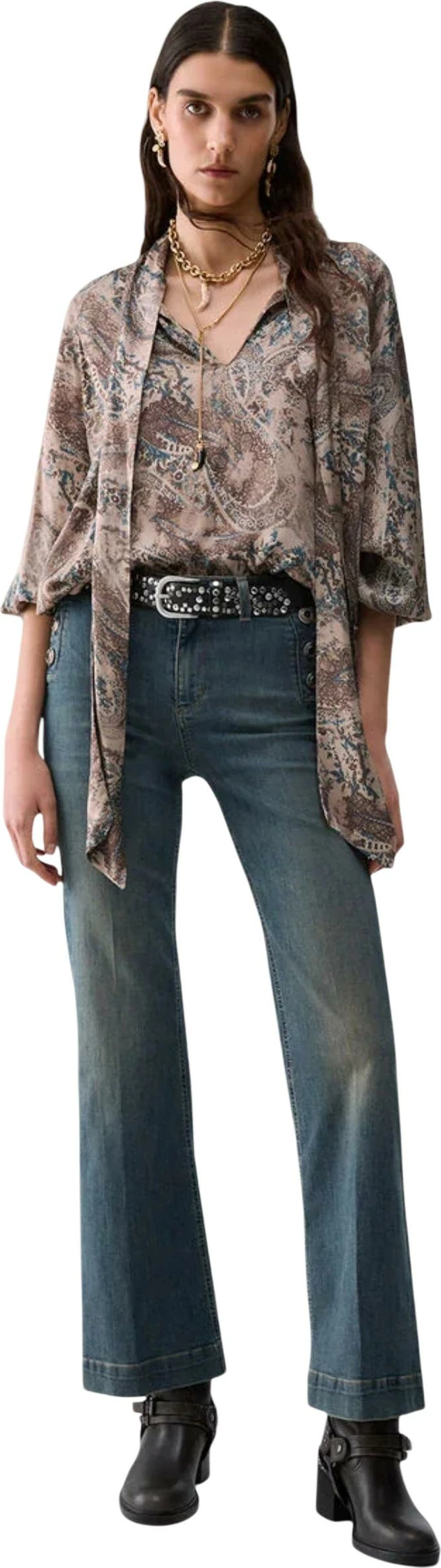 Pantallona xhins për femra Liu-Jo UF6093 D0328, denim [Madhësia: W25]