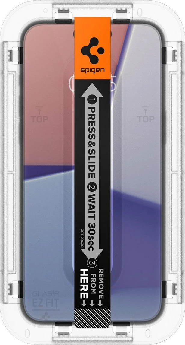 Xham i kalitur mbrojtës Spigen Glass tR EZ Fit AGL06903 për iPhone 15, transparent, 2 copë