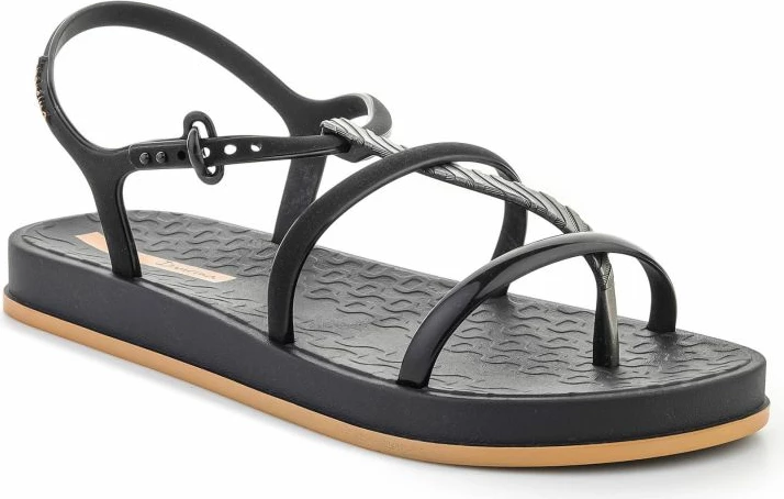 Sandale për femra Ipanema Drip Intense 83773-BN862, të zeza/bezhë