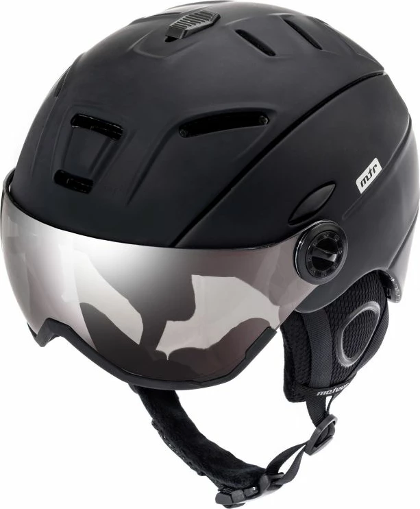Helmetë skijimi Meteor për të rritur, e zezë