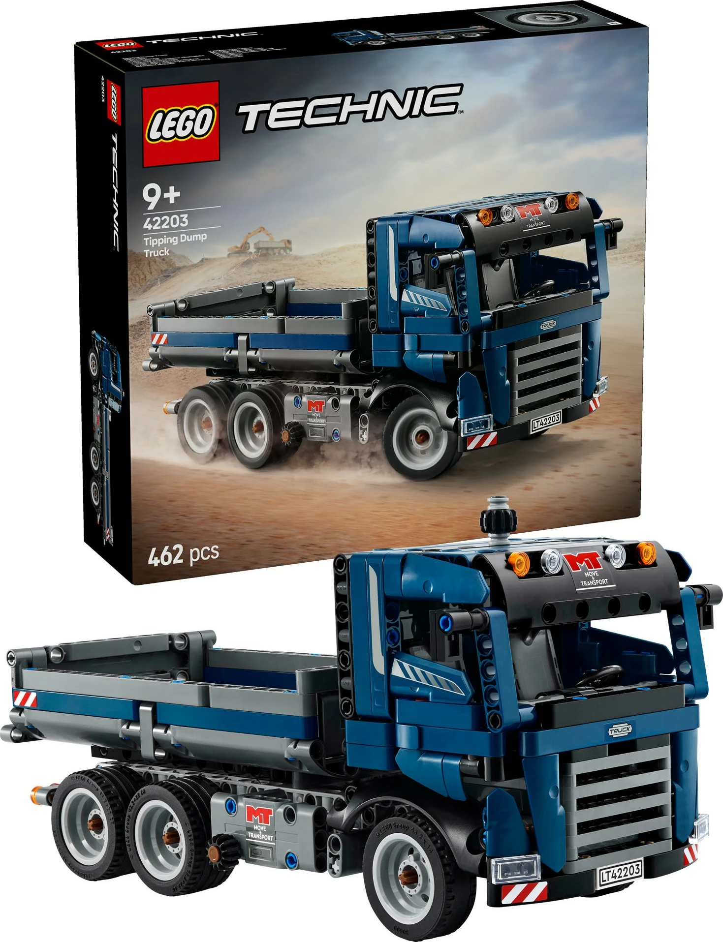 Set ndërtimi LEGO Technic Tipping Dump Truck, 462 pjesë, shumëngjyrësh