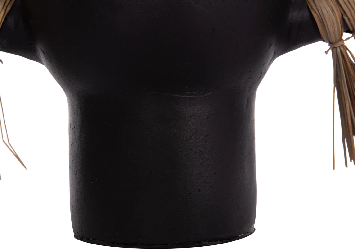 Vazo dekorative tavoline ALICA, terrakotë e zezë, me bar, FH4668.01L, 64x22x38cm