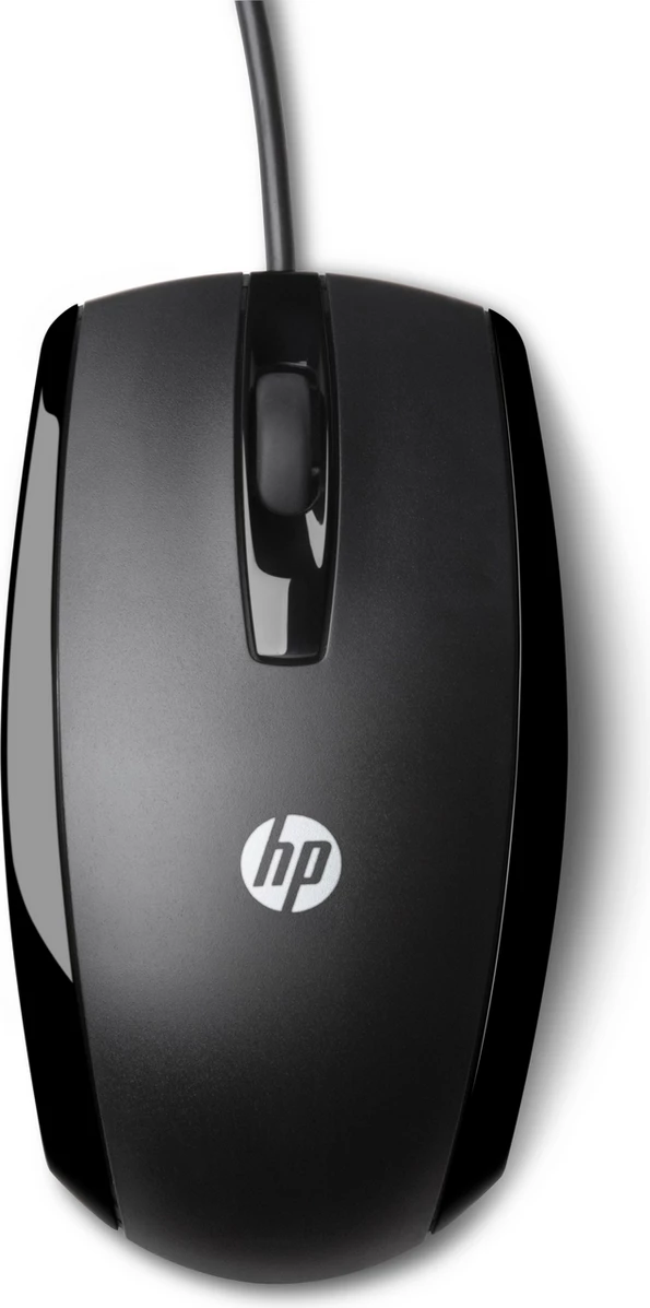 Maus HP E5E76AA USB me kabllo, optik, simetrik, i zi