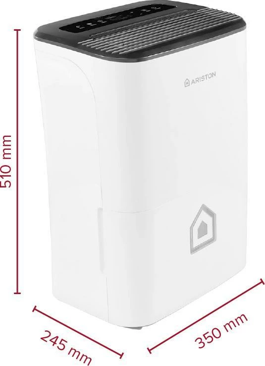 Dehumidifikues ajri Ariston Deos 21S Net 21L/24h WiFi 3L 52m², i bardhë
