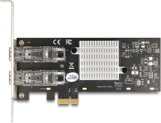 Kartelë rrjeti PCIe DeLOCK Intel I350, 2x SFP, Gigabit 1Gbps, e brendshme, e zezë