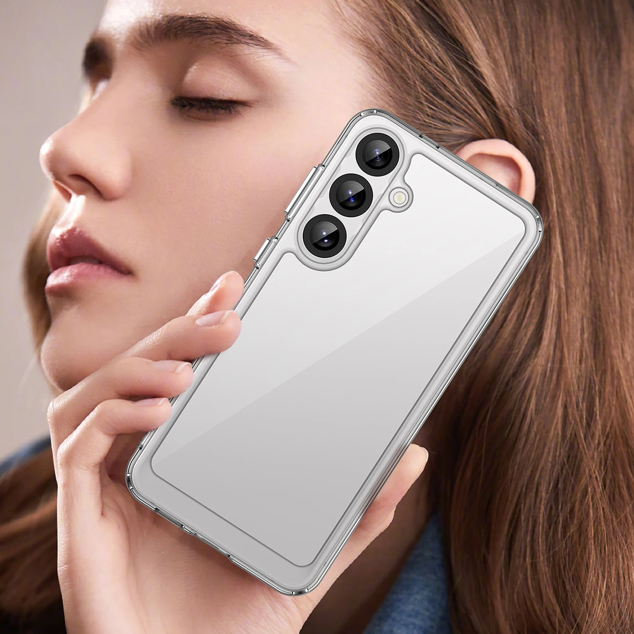 Mbështjellës Hurtel Outer Space Case për Samsung Galaxy S25+, Transparent