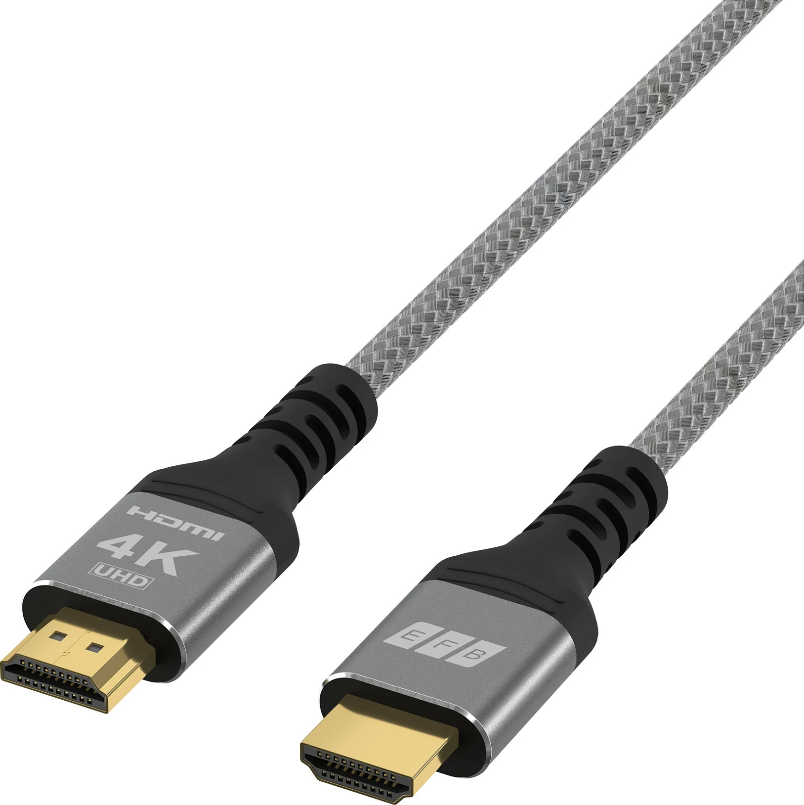 Kabll HDMI EFB Elektronik High-Speed me Ethernet, 0.5 m, 4K@60Hz, gri