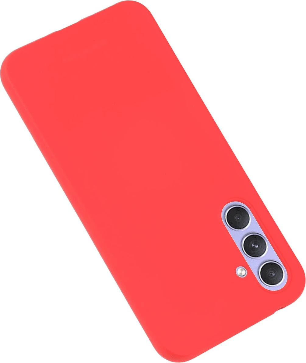 Mbështjellës silikoni Goospery Soft Feeling për Samsung Galaxy A54, i kuq
