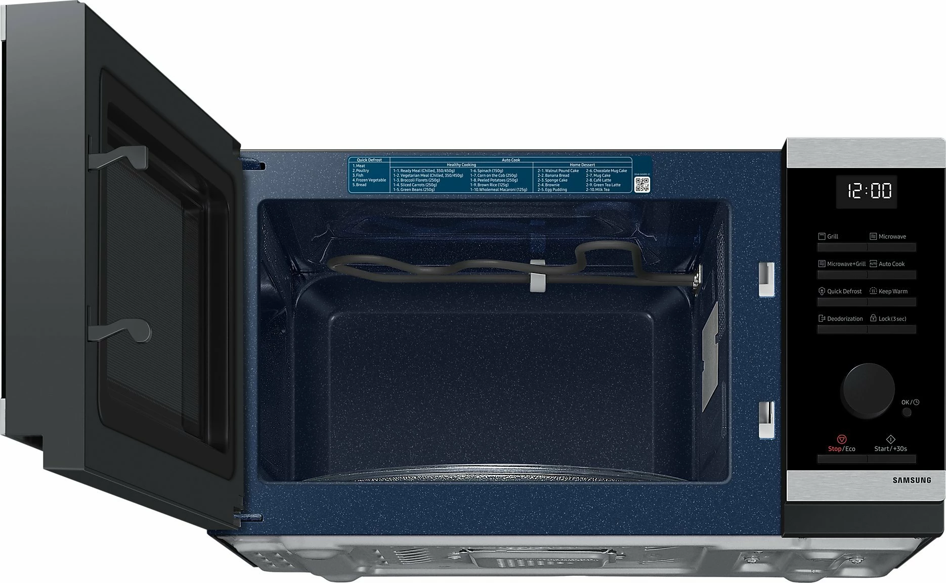 Mikrovalë Samsung MG23DG4524ATE2 23 L me grill 800 W/1150 W, e zezë