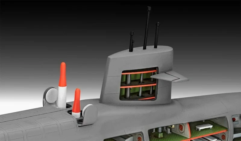 Model plastik anije nëndetëse Revell S.S.B. Abraham Lincoln, 1:253, 158 pjesë