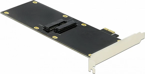 Kartelë zgjerimi PCIe DeLOCK 90348, 2x SATA 6 Gbit/s, PCIe 2.0, e brendshme, e zezë